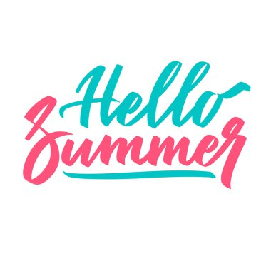 Merhaba yaz parlak el yazma, yazı