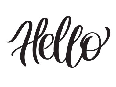 Selamlar için kelime Hello. Metin Merhaba