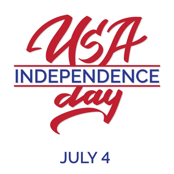 4 de julio. Feliz vector Día de la Independencia — Archivo Imágenes Vectoriales