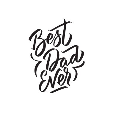 En iyi baba hiç metin modern hat.