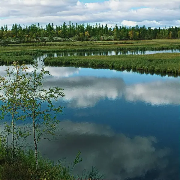 Nehre bulutları izlerken.