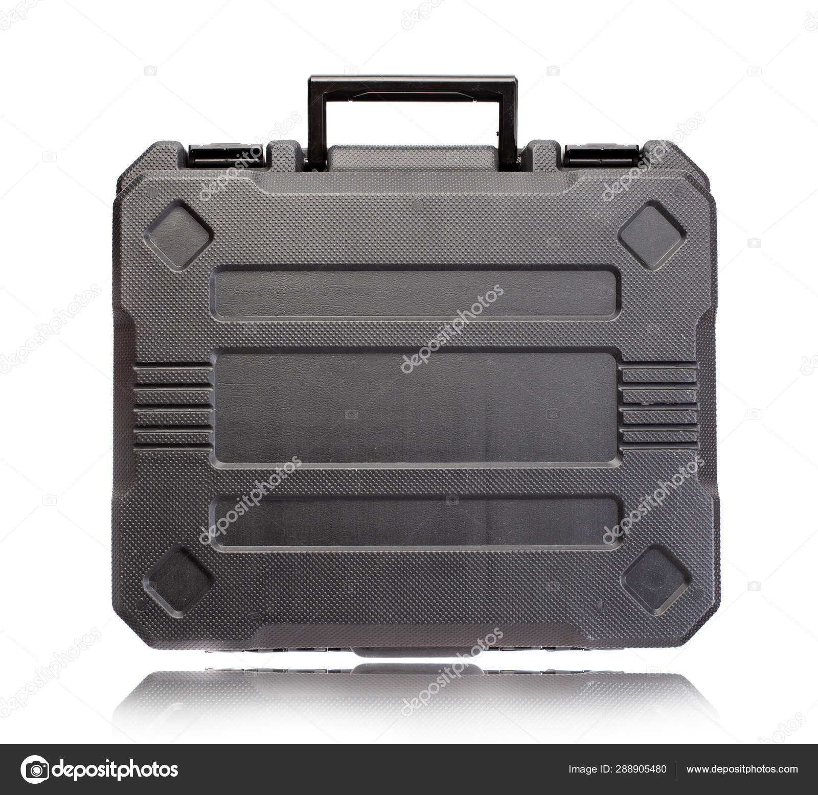 black plastic briefcase