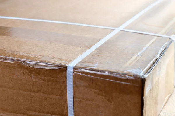 sealed postal cardboard box