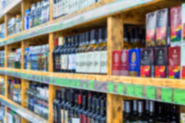 close-up shot of wine bottles selling in supermarket