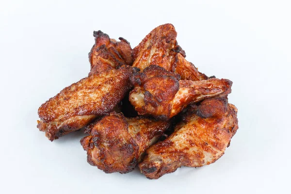 Beyaz arka plan üzerinde izole ızgara tavuk budu kızarmış. menü. fastfood