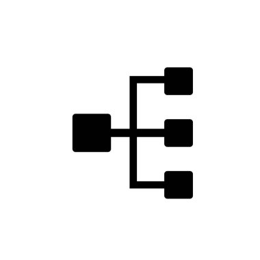 Bilgisayar sunucu vektör simgesi