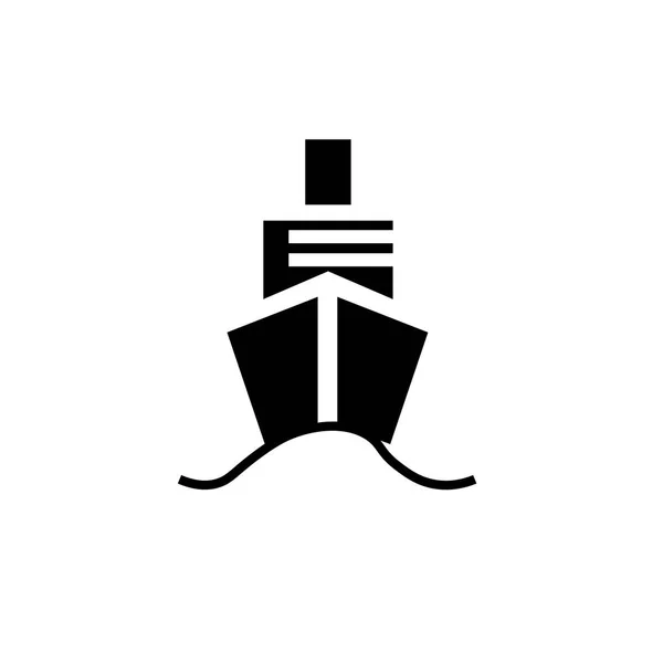 ベクトルの小さな船アイコン — ストックベクタ