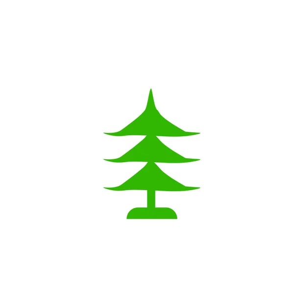 Ecologische Bomen Vector Iconen — Stockvector