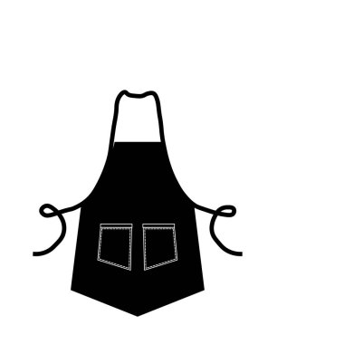 Kravatlı ve cebinde siyah önlük