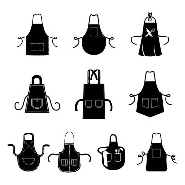 Kravatlı ve cebinde siyah önlük