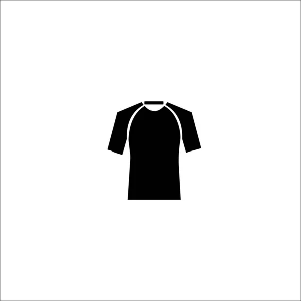 无袖运动T恤矢量固体图标 — 图库矢量图片
