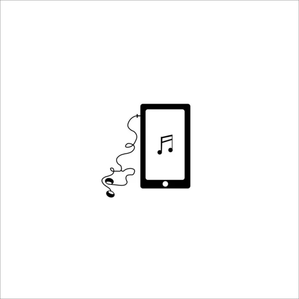 Lecteur Musique Écouteurs Vectoriels Icônes Solides — Image vectorielle