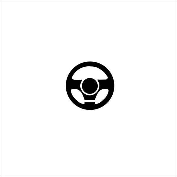 Coche Dirección Icono Aislado Sobre Fondo Blanco Servicio Automático — Vector de stock