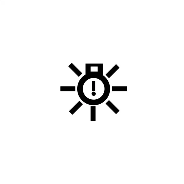 Außenbeleuchtung Störungsvektor Symbol Auto Service Auto Service — Stockvektor