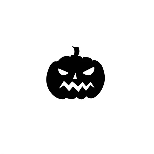 Calabaza Halloween Partido Vector Sólido Icono — Vector de stock