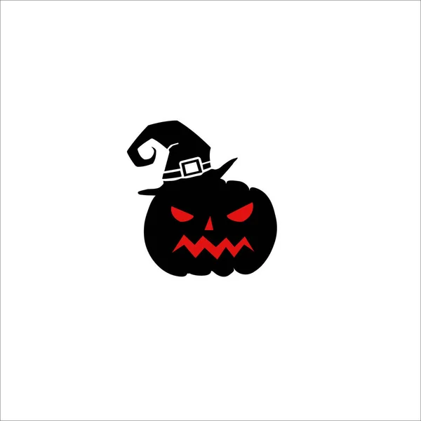 Pumpa Halloween Parti Vektor Fast Ikon — Stock vektor