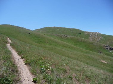Muhteşem doğa dağ manzaralı açık gökyüzü