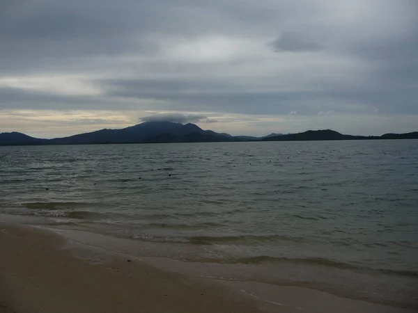 Úžasný Výhled Oceán Úžasnou Oblohou Palawan Filipíny 2009 — Stock fotografie