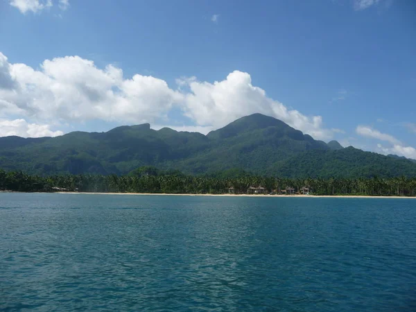 Úžasný Výhled Oceán Úžasnou Oblohou Palawan Filipíny 2009 — Stock fotografie