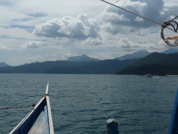 Excelente Vista Mar Con Cielo Asombroso Palawan Filipinas 2009 — Foto de Stock