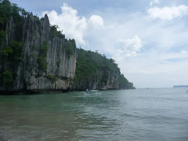 Toller Meerblick Mit Atemberaubendem Himmel Palawan Philippinen 2009 — Stockfoto