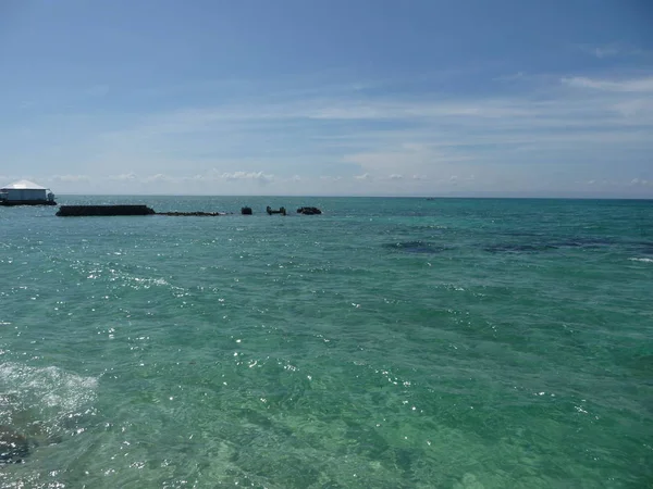 Vue Imprenable Sur Océan Ciel Étonnant Dans Région Des Visayas — Photo