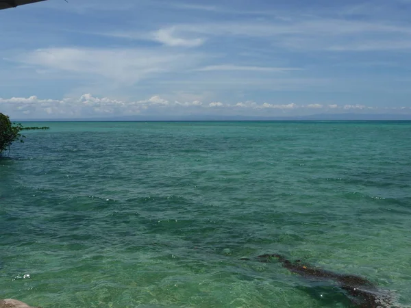 Awesome Θέα Στον Ωκεανό Καταπληκτικό Ουρανό Στην Περιοχή Visayas Των — Φωτογραφία Αρχείου
