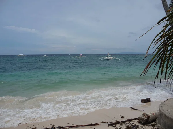 Incrível Vista Para Mar Com Céu Incrível Ilha Bohol Nas — Fotografia de Stock