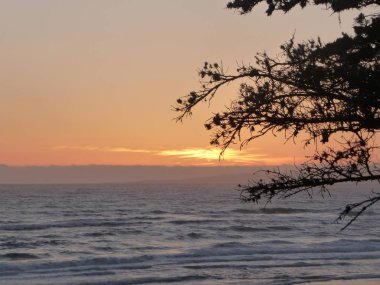 Sakin dalgalar ile muhteşem okyanus manzarası