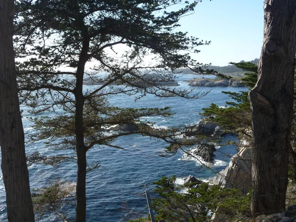 Toller Ozean Mit Glattem Himmel Pacific Coast Highway Zentralkalifornien — Stockfoto