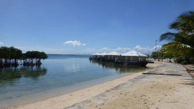 Sakin dalgalar ile muhteşem okyanus manzarası