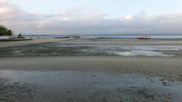 Vue Panoramique Sur Plage Avec Nombreux Coraux Marée Basse — Photo