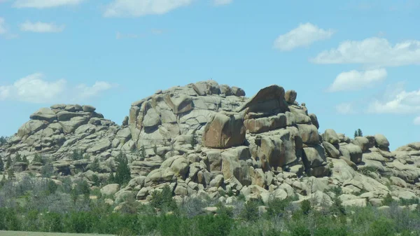 Awesome Nature Rocky Mountain View Cloudy Sky — Stok Foto