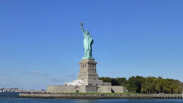 Άγαλμα Της Ελευθερίας Νέα Υόρκη Ηπα — Φωτογραφία Αρχείου