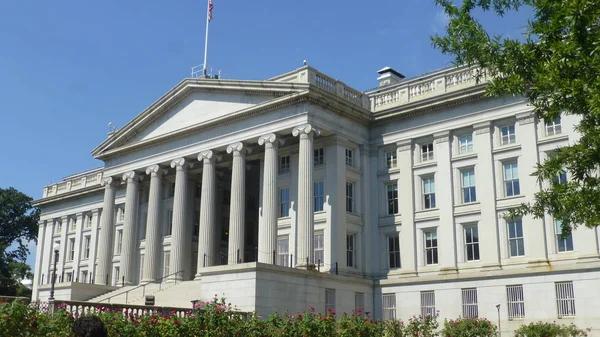 Scenic View White House Sunlight Washington Сша — стоковое фото