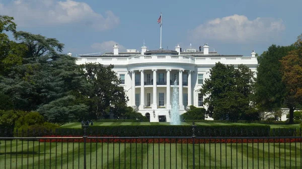 Malowniczy Widok Białego Domu Słońcu Waszyngton Usa — Zdjęcie stockowe