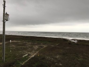 Muhteşem okyanus manzarası ile muhteşem gök