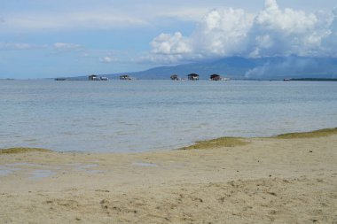 Muhteşem okyanus manzarası ile muhteşem gök