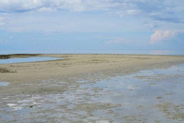 Muhteşem okyanus manzarası ile muhteşem gök