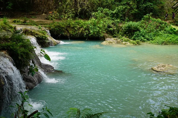 Vista Panorámica Del Río Tropical Con Cascadas —  Fotos de Stock