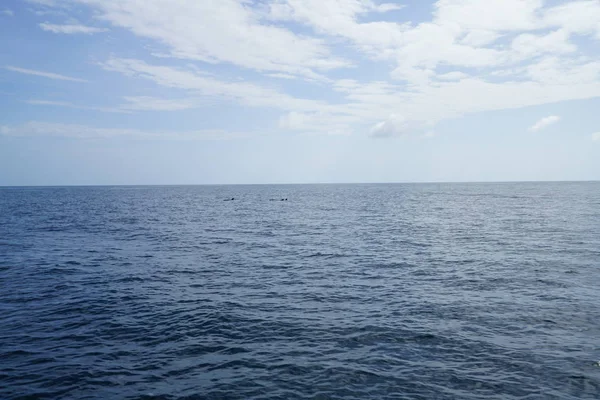 deniz horizon ve bulutlu gökyüzü ile doğal görünümü