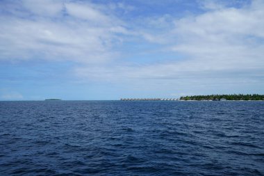 Maldivler Hint Okyanusu güzel görünümü 