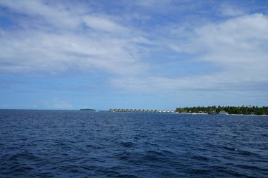 Maldivler Hint Okyanusu güzel görünümü 