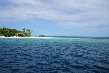 Maldivler Hint Okyanusu güzel görünümü 
