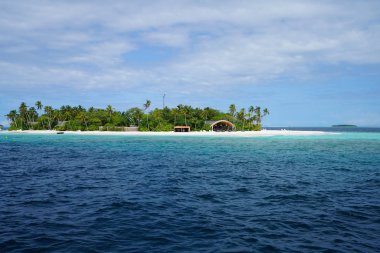 Maldivler Hint Okyanusu güzel görünümü 