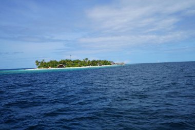 Maldivler Hint Okyanusu güzel görünümü 