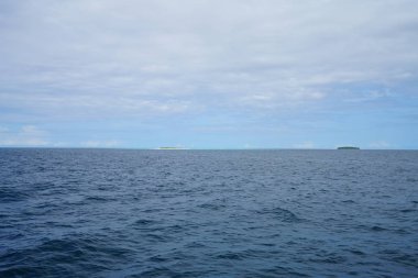 Maldivler Hint Okyanusu güzel görünümü 