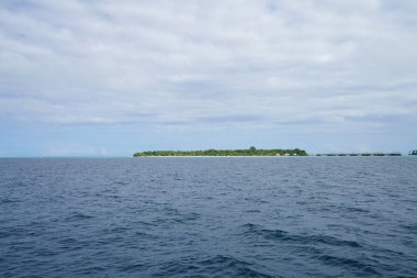 Maldivler Hint Okyanusu güzel görünümü 