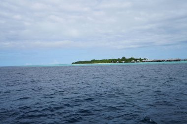 Maldivler Hint Okyanusu güzel görünümü 