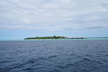 Maldivler Hint Okyanusu güzel görünümü 